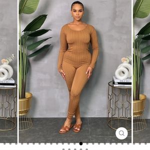 2pc dark brown outfit